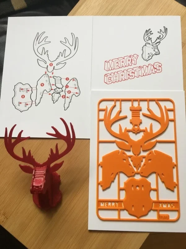 Christmas Reindeer kit card
